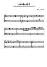 Téléchargez l'arrangement pour piano de la partition de Barbaree en PDF